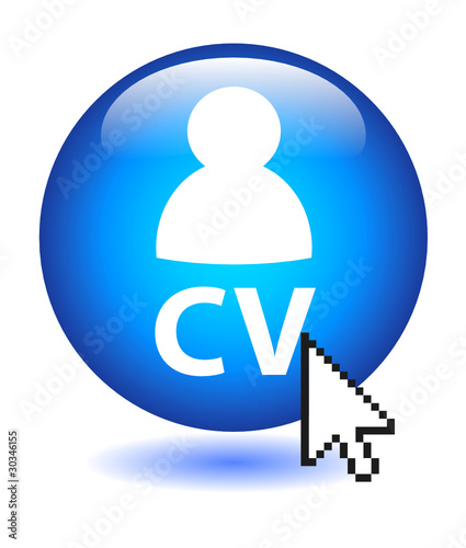 "CV" Web Button (jobs offers vacancies search careers apply now)