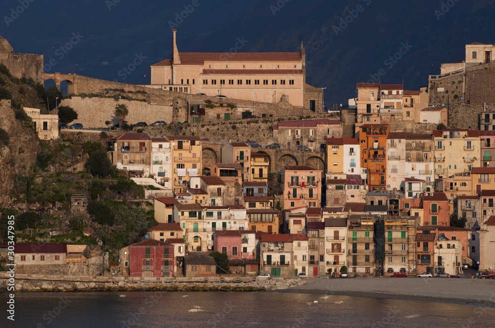 Fishing village Scilla in mediterranean sea, south-Italy