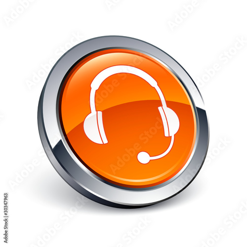 icône bouton internet casque audio sav
