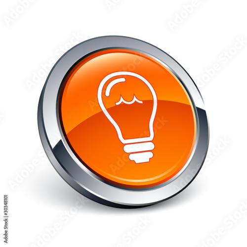 icône bouton internet ampoule idée