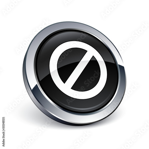 icône bouton internet interdit