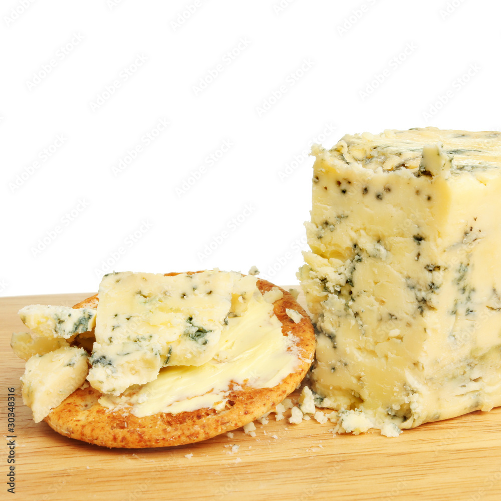 Stilton cheese and biscuit Stilton cheese and biscuit