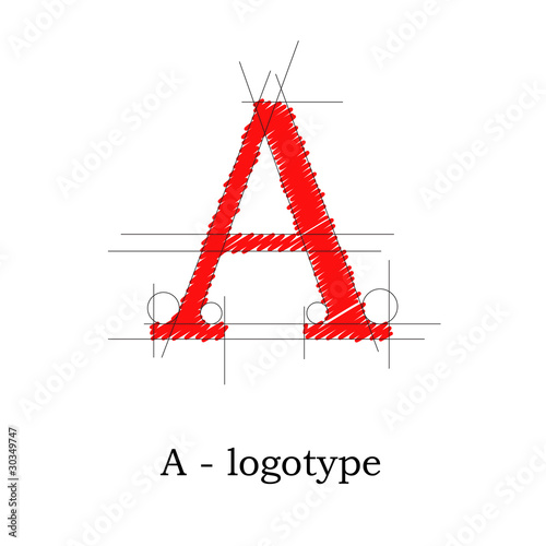 Logo design letter A # Vector