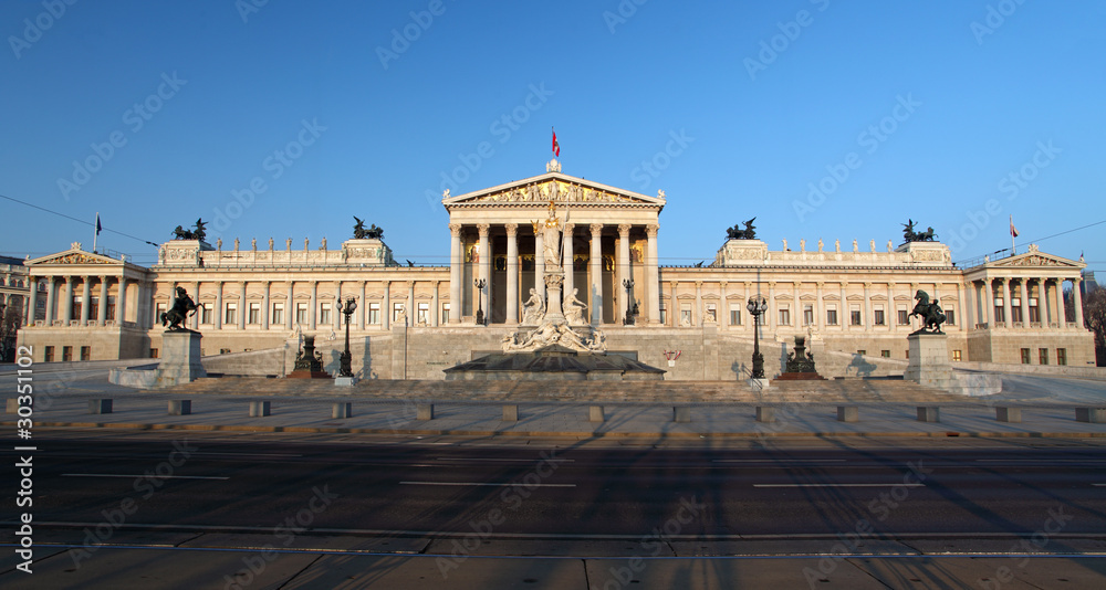Fototapeta premium Austrian Parliament in Vienna