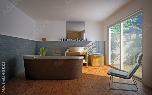 modern designer Bath photo