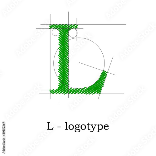Logo design letter L # Vector