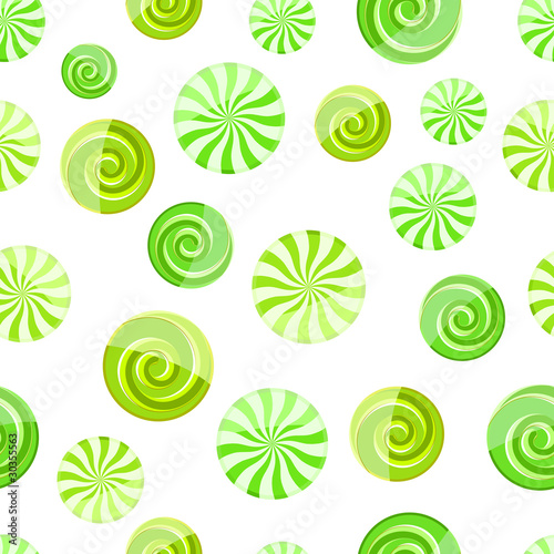 green mint striped candy seamless pattern
