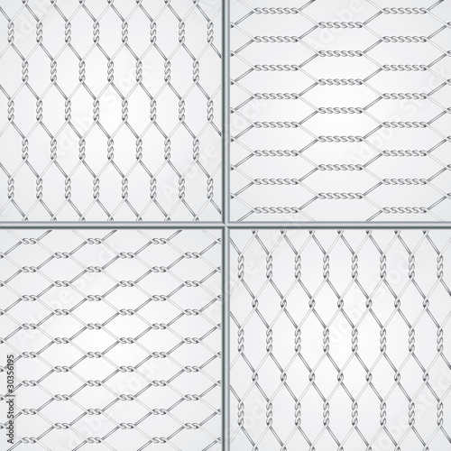 Various wire fence design set