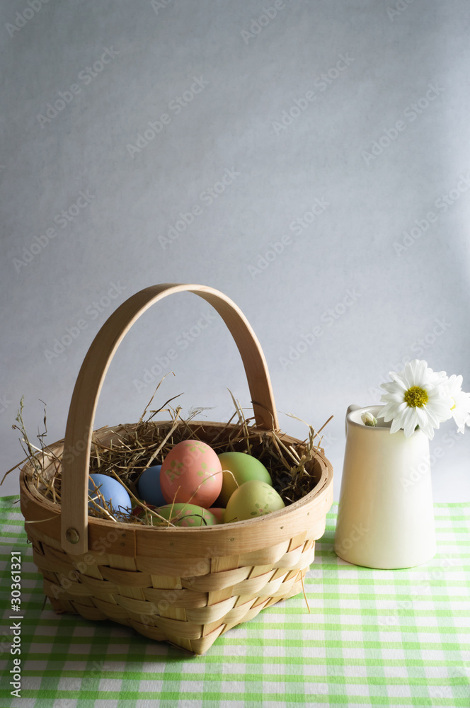 Easter Basket and Flower Jug