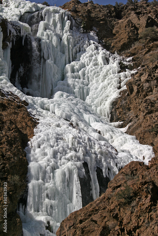 frozen waterfall