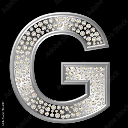 Diamant Buchstabe G photo