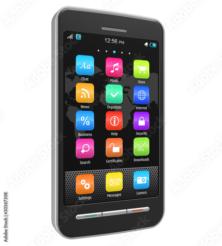 Touchscreen smartphone