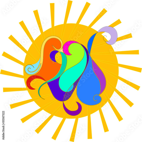 Sommer party abstrakt