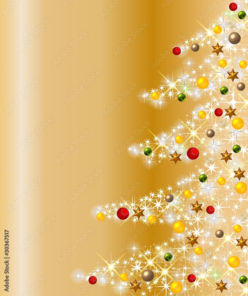 Fototapeta premium funkelnder weihnachtsbaum