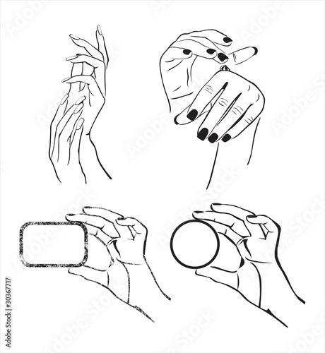 Hand gesture illustration
