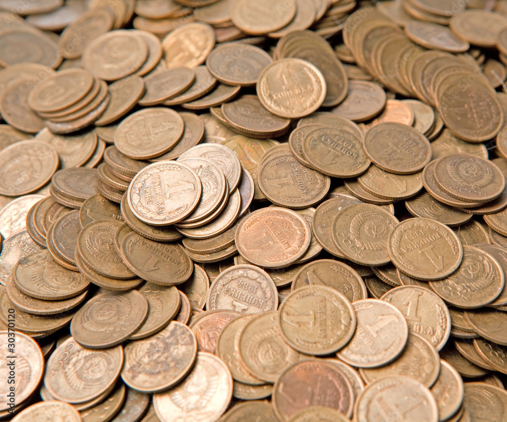 Considerable quantity of copper copecks of the USSR Considerable quantity of copper copecks of the USSR