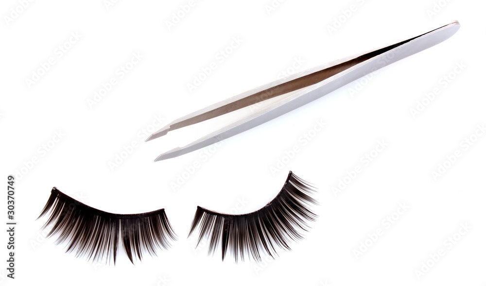 False lashes, isolated on white False lashes, isolated on white