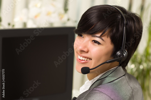 Attractive Young Woman Smil...