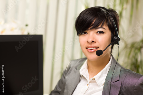 Attractive Young Woman Smil...