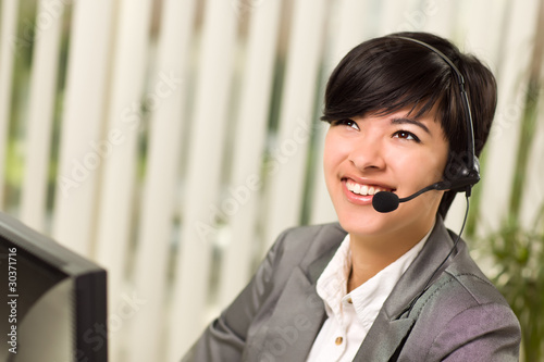 Attractive Young Woman Smil...