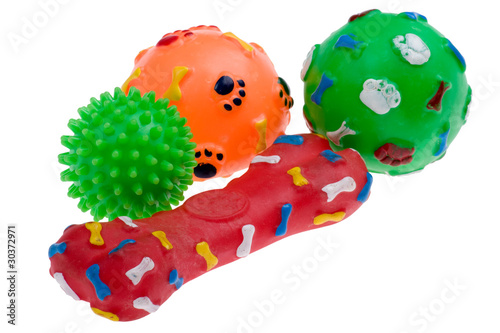 Plastic toy for dog macro