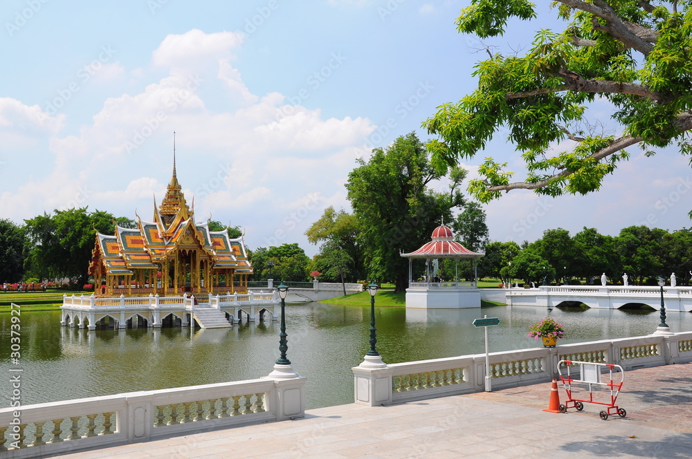 Thai Pavilion in Bangpa-In Palace., Ayutthaya, Thailand