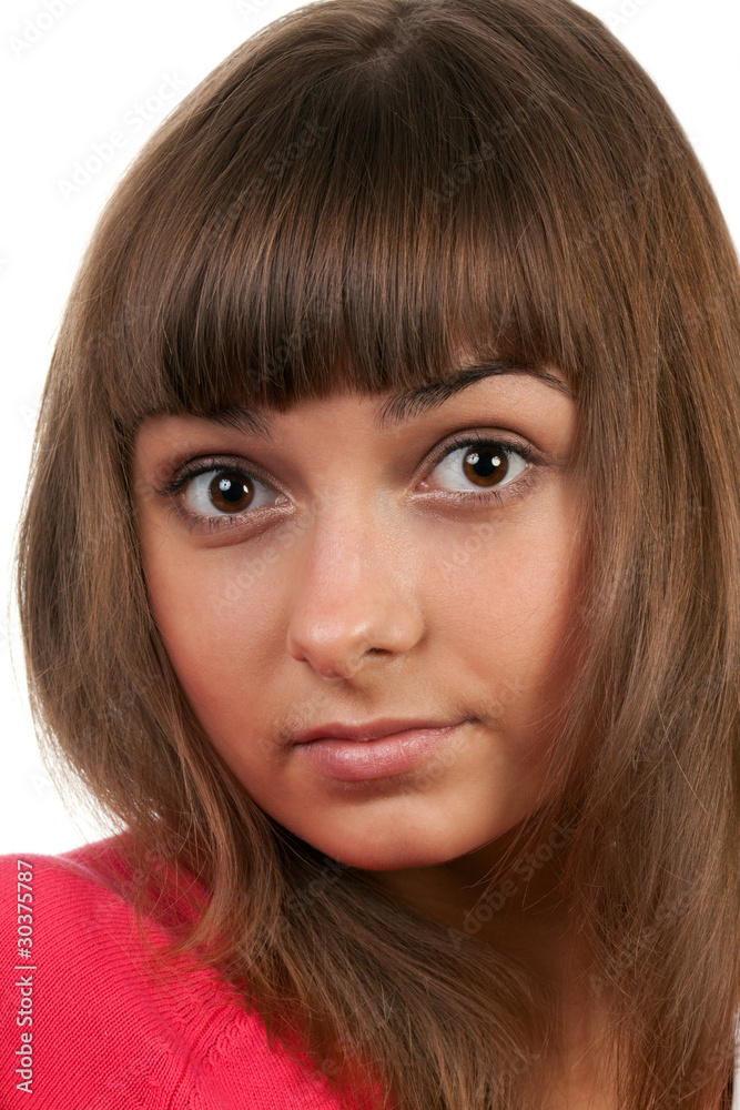 portrait of the brunette portrait of the brunette