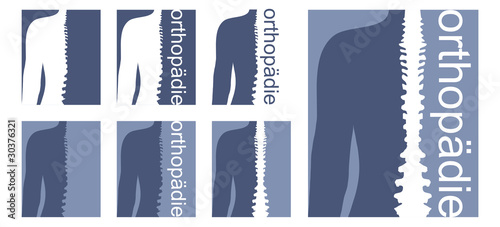 Orthopädie Logo blau weiß