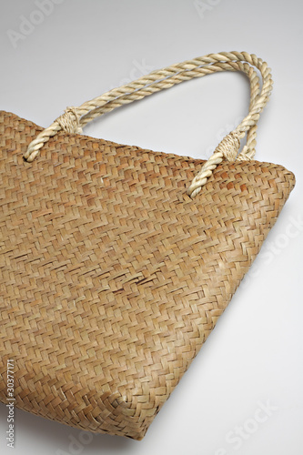 Straw bag.