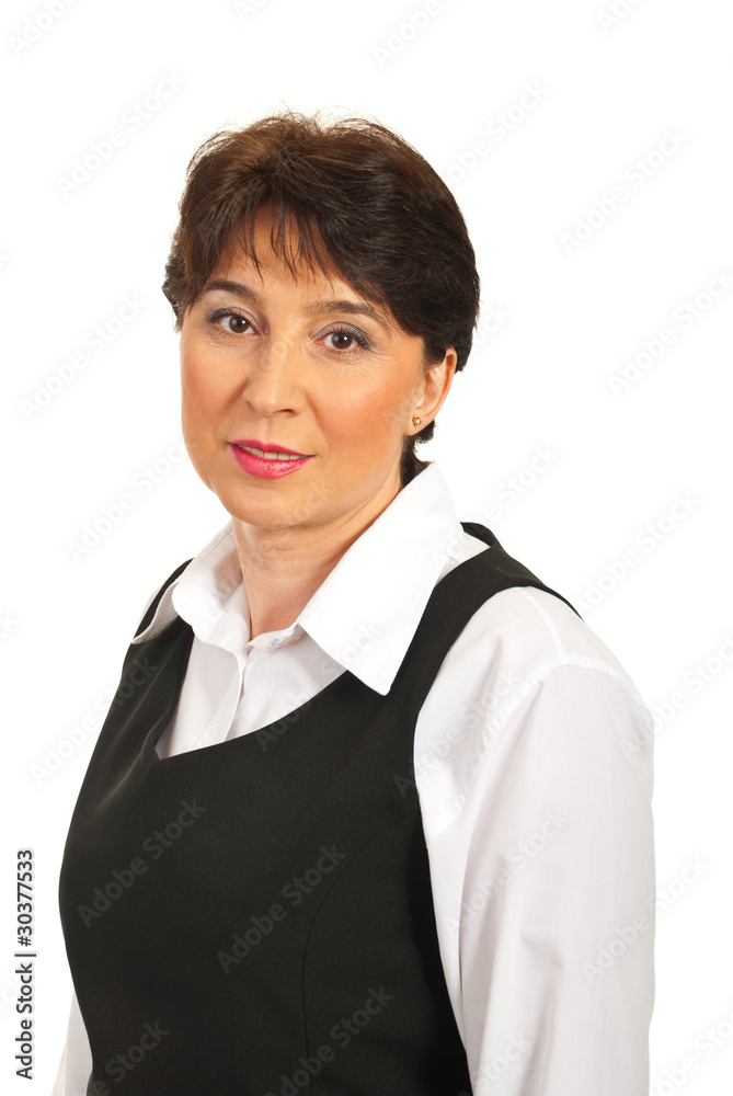 Head shot of mature executive woman Head shot of mature executive woman