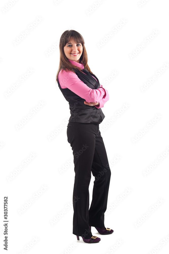 Beautiful smiling full lenght businesswoman Beautiful smiling full lenght businesswoman