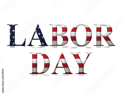 Texto LABOR DAY USA photo