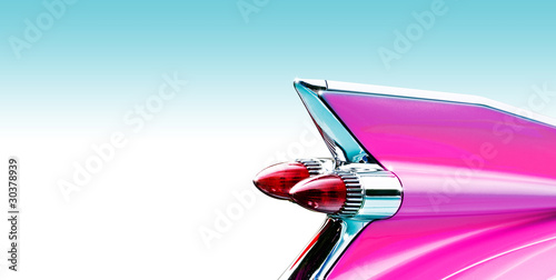 Fotomurale Pink cadillac tail fin