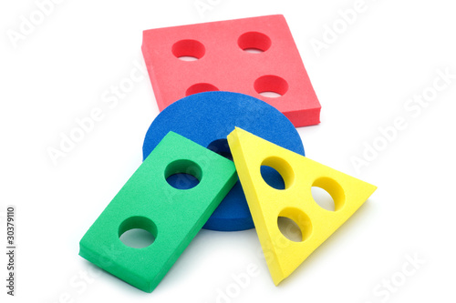 set of geometric shapes for children