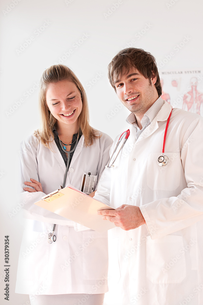 Fototapeta premium 2 Young doctors