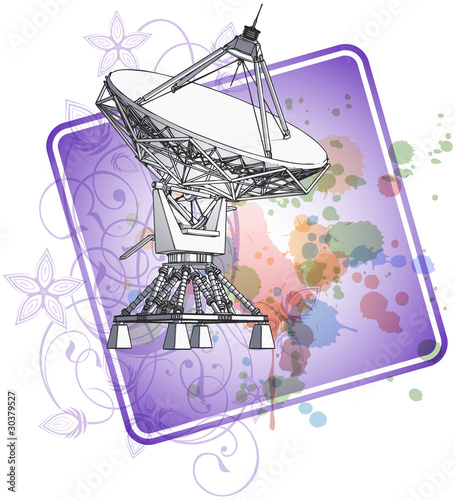 Satellite dishes antena - doppler radar