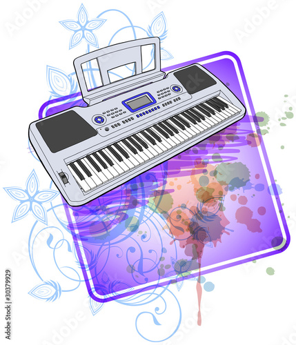 Electronic musical midi keyboard