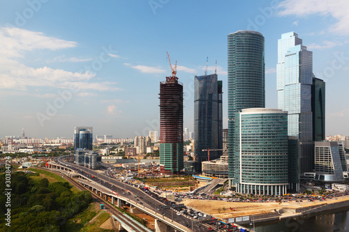 panorama of Moscow City