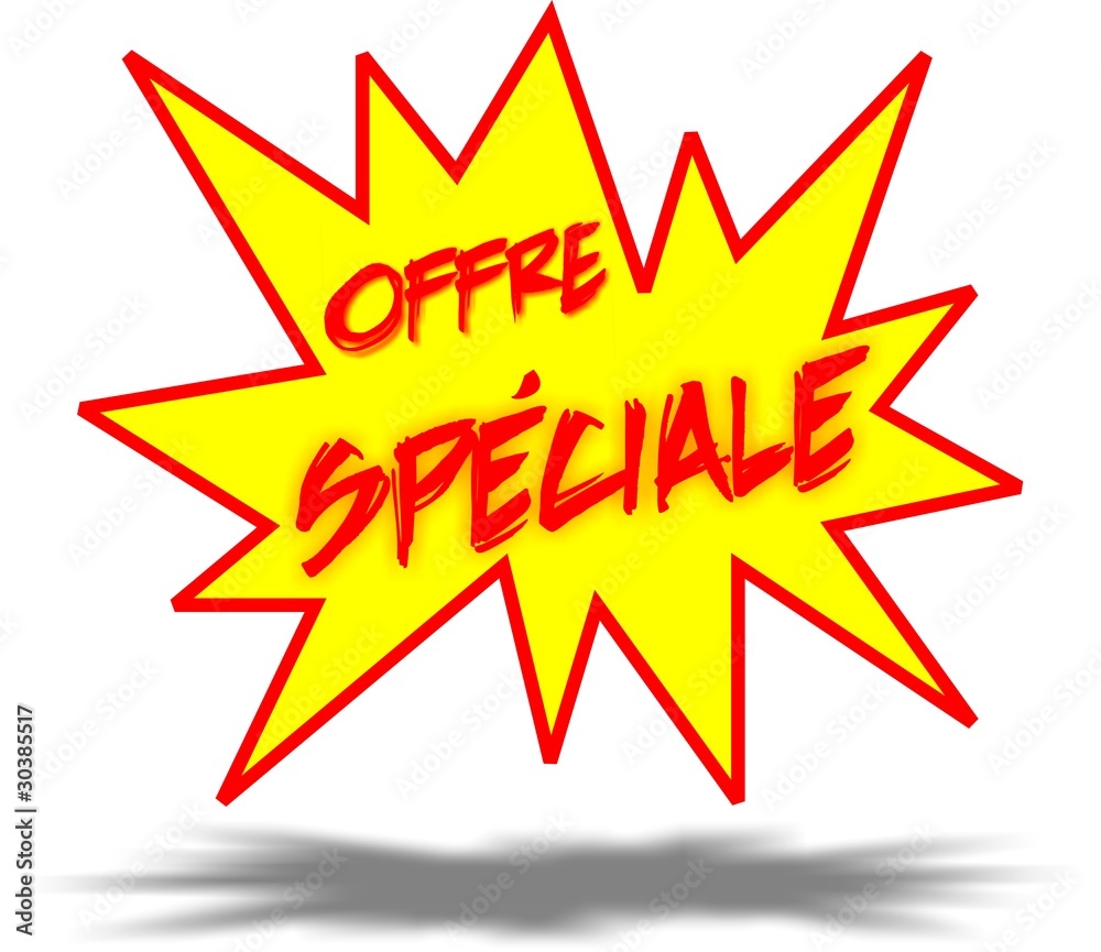 Fototapeta premium bouton offre spéciale