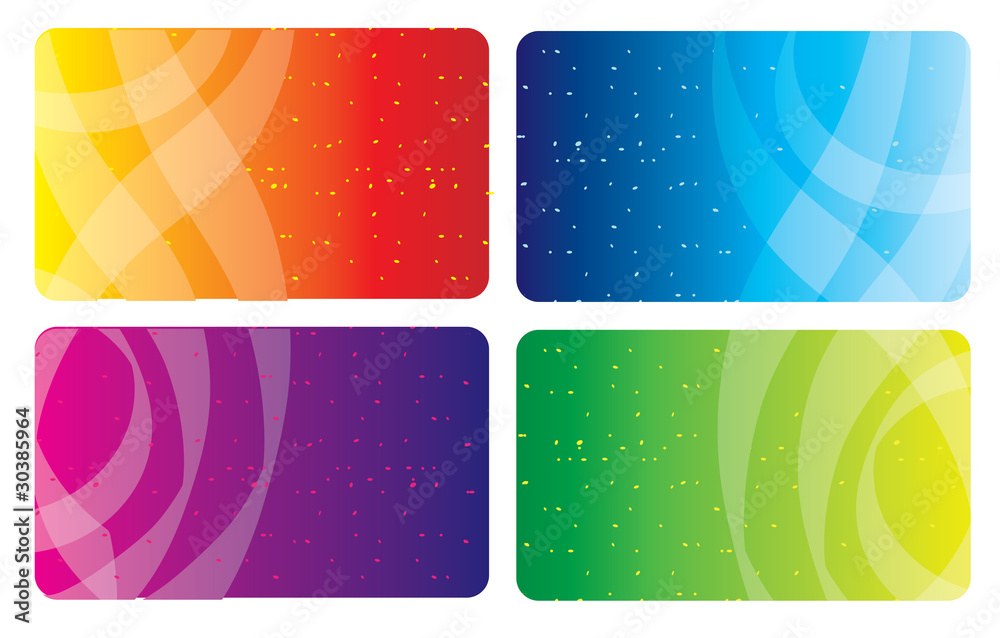 Fototapeta premium Colorful business cards