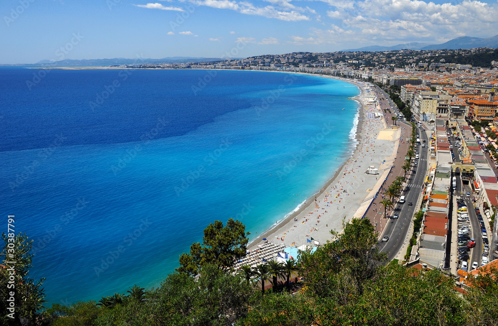 Coastline of Nica, France