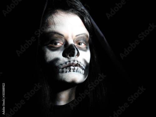 Gothic portrait of dead woman