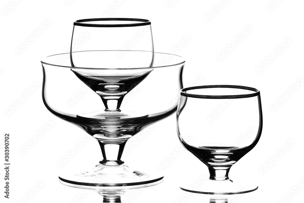 Wine glasses.