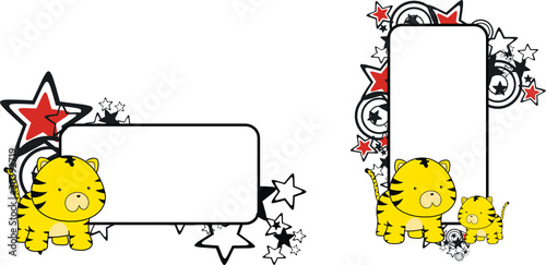 tiger baby cartoon copyspace