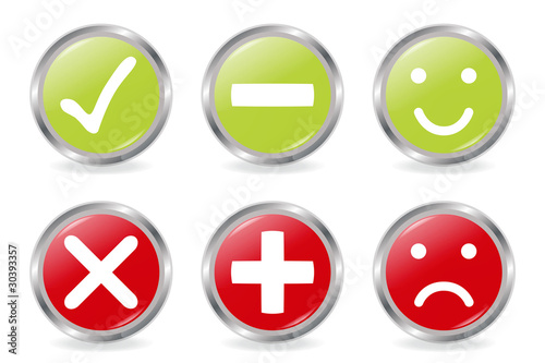 Positive und Negative Buttons