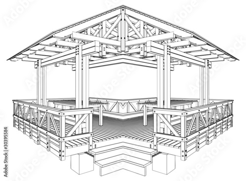 Pergola Vector 03