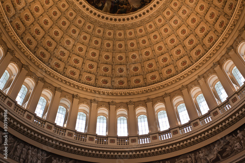 The dome inside of US Capitol photo