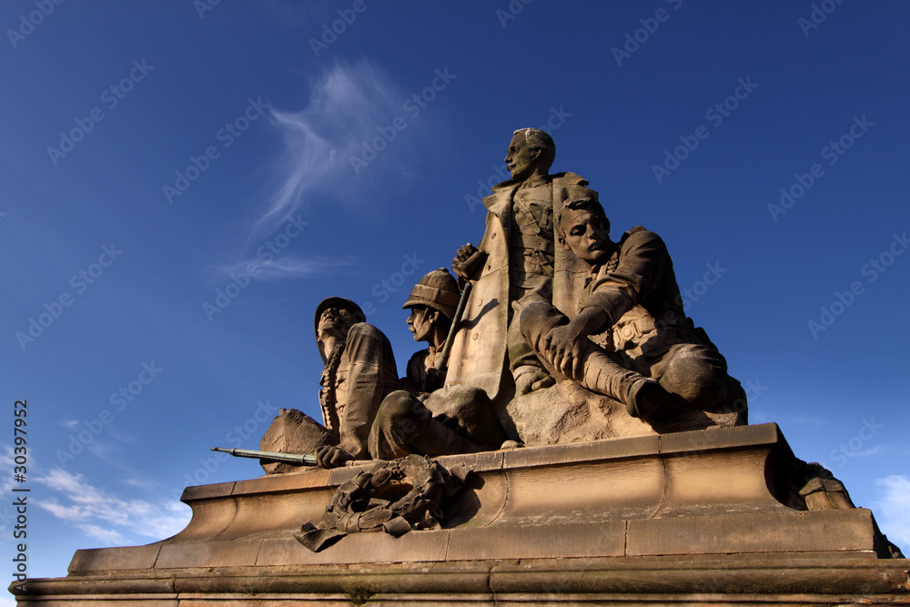 Obraz premium Boer War Memorial, North Bridge, Edinburgh