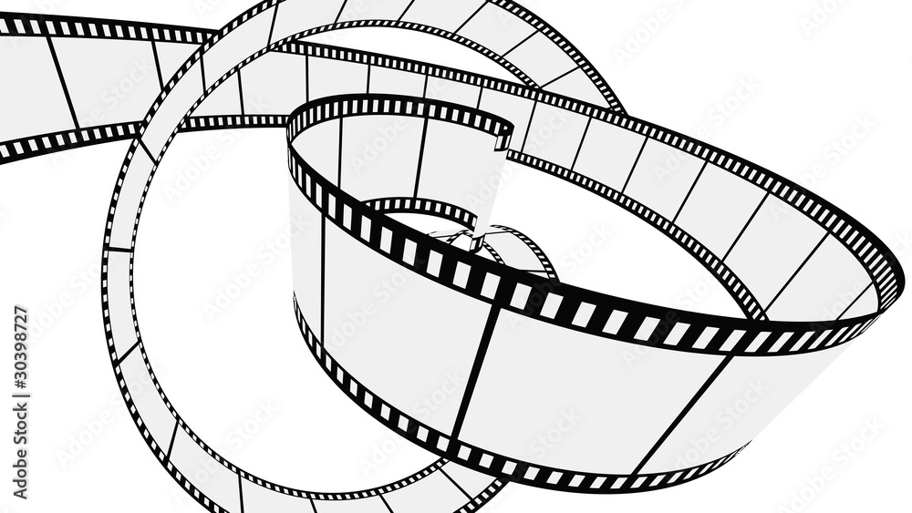 Naklejka premium Vector Blank film strip