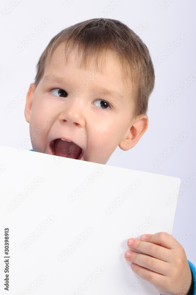 boy on a white background boy on a white background